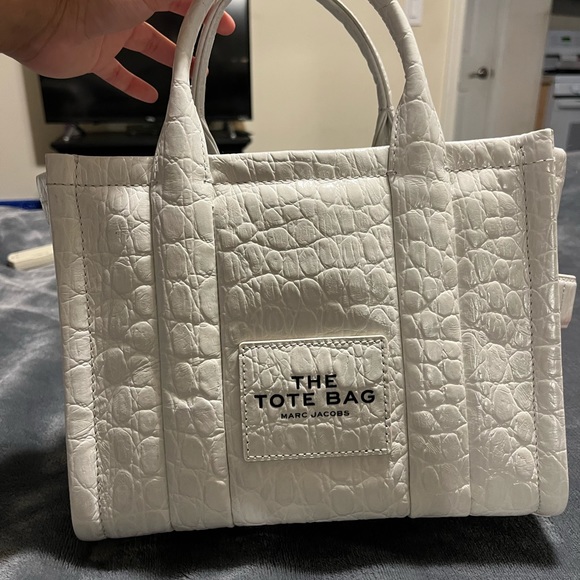 Marc Jacobs Ivory Croc Embossed tote bag Small - Picture 2 of 8